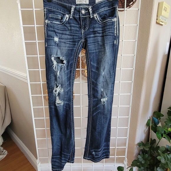 Daytrip Low-Rise Leo Bootcut Sz 26 - Picture 1 of 6